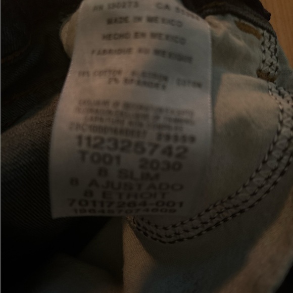 Wrangler Classic Straight Size 8 Slim Adjustable Blue Jeans - Picture 4 of 4